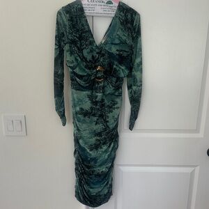 Roberto Cavalli Ruched Bodycon Dress